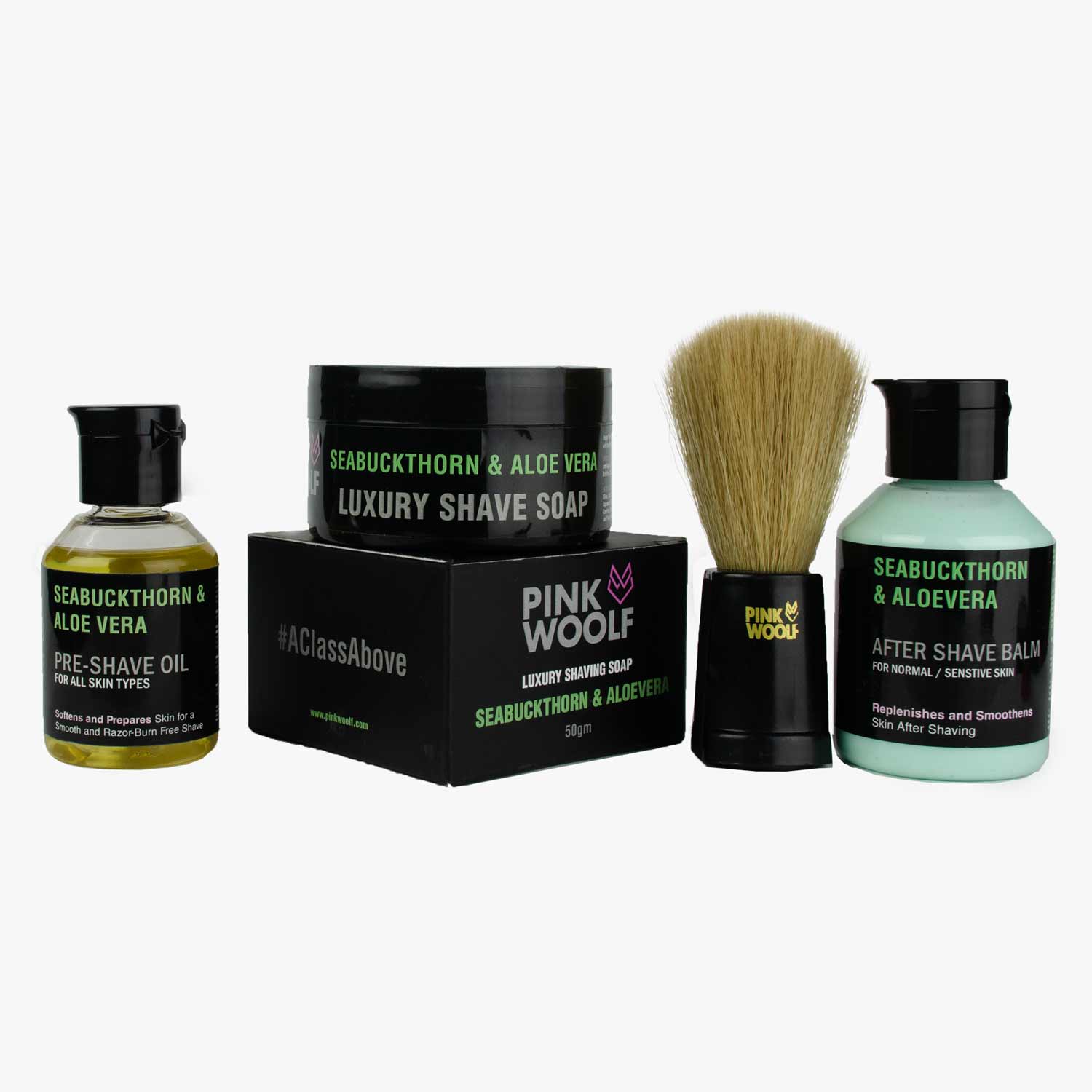 aloe vera for razor burn Shaving Starter Kit — Seabuckthorn & Aloe Vera (Pack of 4)