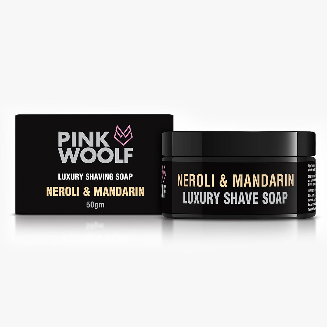 Shaving Soap - NEROLI & MANDARIN - Shaving SoapsPinkWoolf