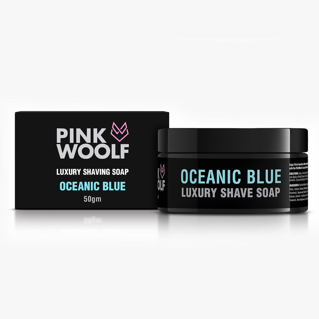 Shaving Soap - OCEANIC BLUE - Shaving SoapsPinkWoolf