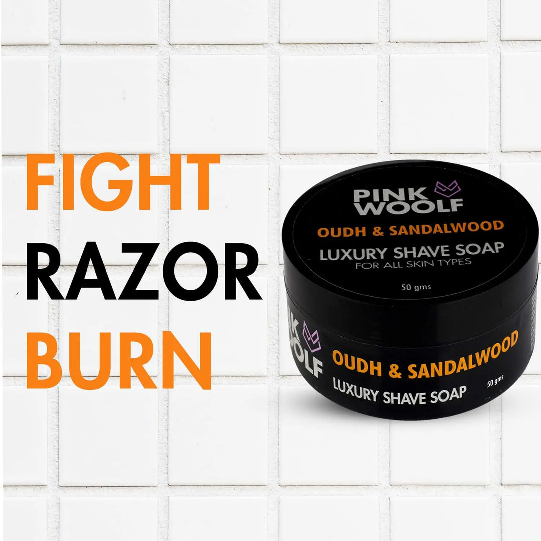 Shaving Soap - OUDH & SANDALWOOD - Shaving SoapsPinkWoolf