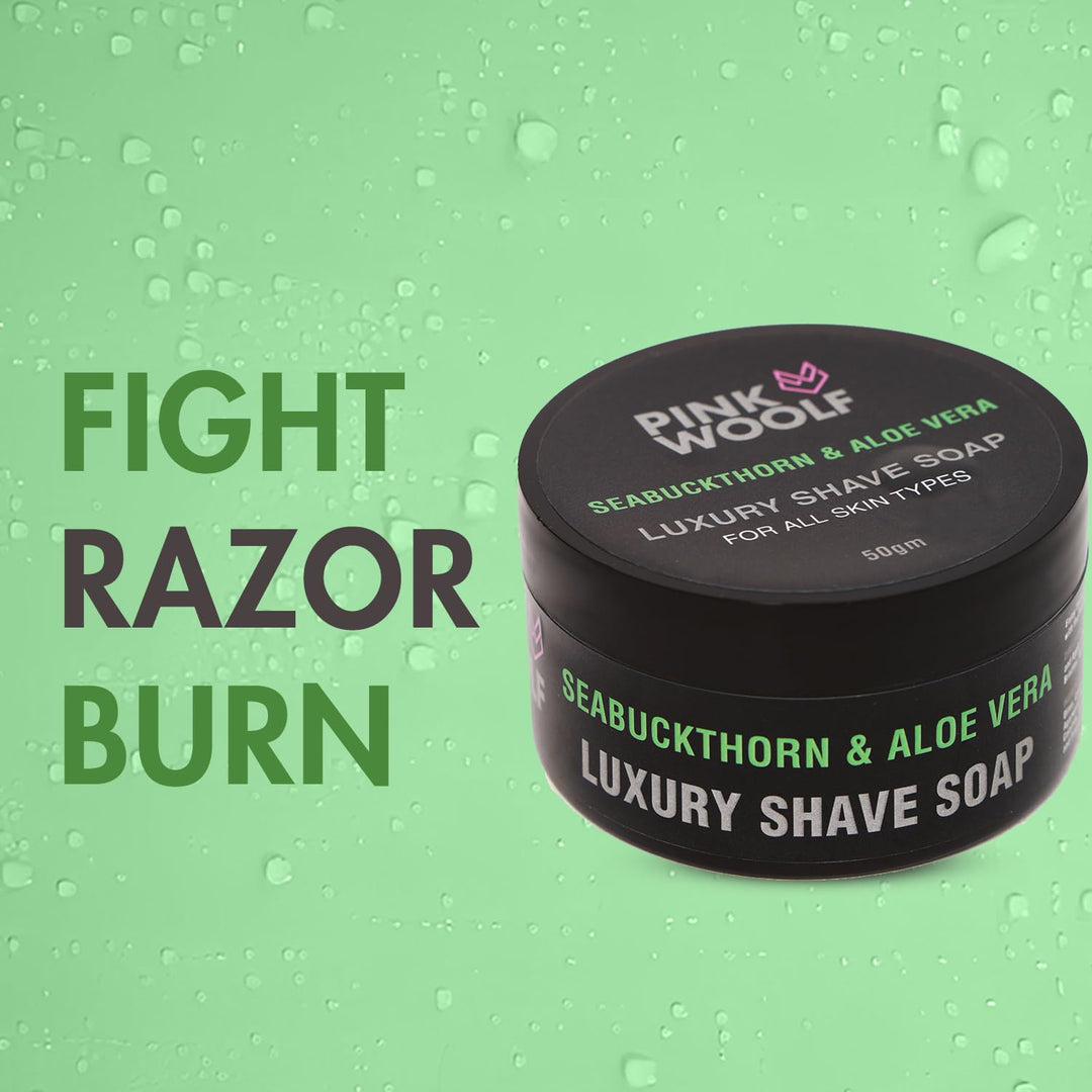 Shaving Soap - SEABUCKTHORN & ALOE VERA - Shaving SoapsPinkWoolf