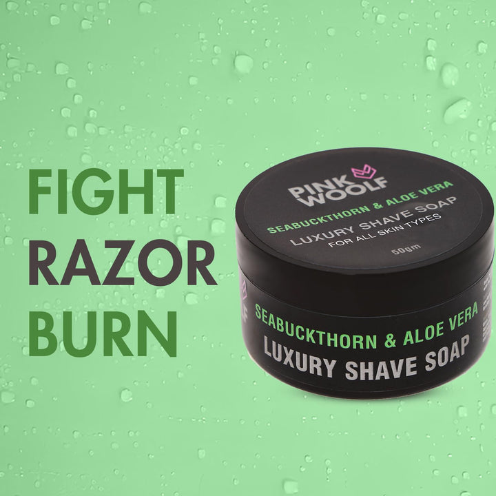 Shaving Soap - SEABUCKTHORN & ALOE VERA - Shaving SoapsPinkWoolf