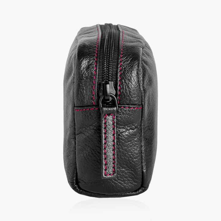 Leather Toiletry Bag - Makes Storing Shaving Kit Easy - Cosmetic & Toiletry BagsPinkWoolf