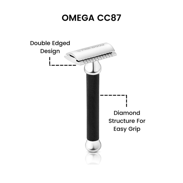 Safety Razor - Closed Comb (CC87) BLACK - Razors & Razor BladesPinkWoolf