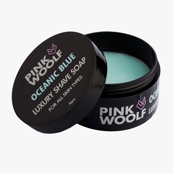 Shaving Soap - OCEANIC BLUE - Shaving SoapsPinkWoolf