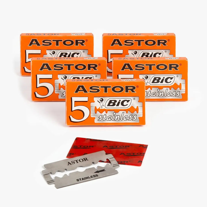 BIC Astor Stainless Double Edge Razor Blades – 25 Blades