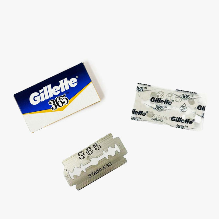 Safety Blades - Gillette 365 Stainless Double Edge Blades, Pack of 20 (100 blades) PinkWoolf IN