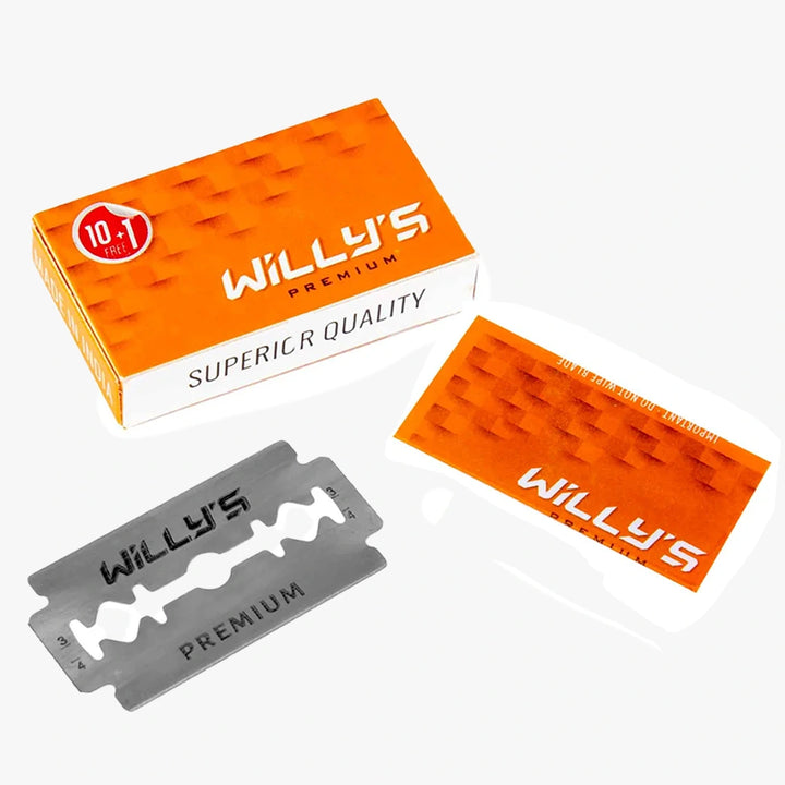 Willy’s Premium Double Edge Razor Blades – 100 Blades