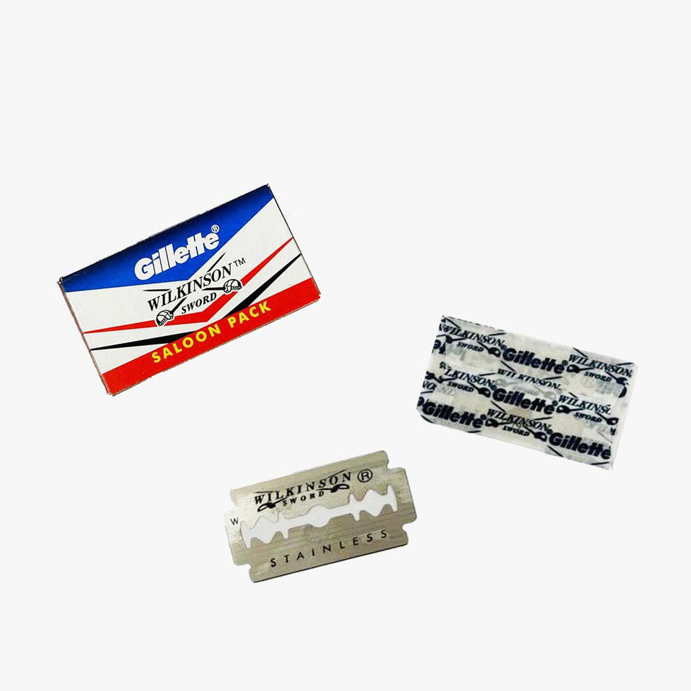 Safety Blades - Gillette Wilkinson Razor Blades, Pack of 10 (100 blades) PinkWoolf IN