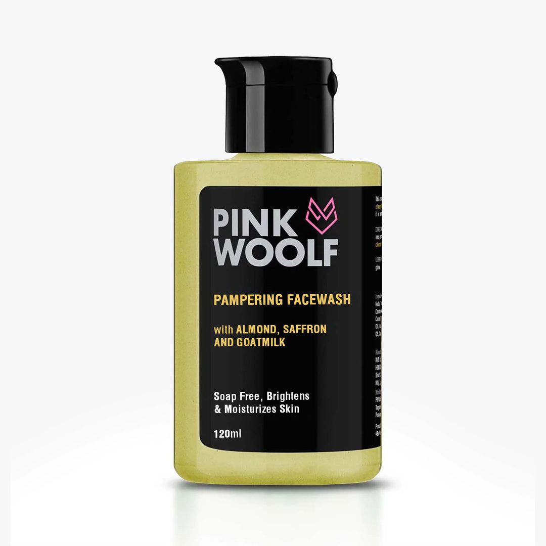 Face Wash (Almond, Saffron, Goatmilk) PinkWoolf IN