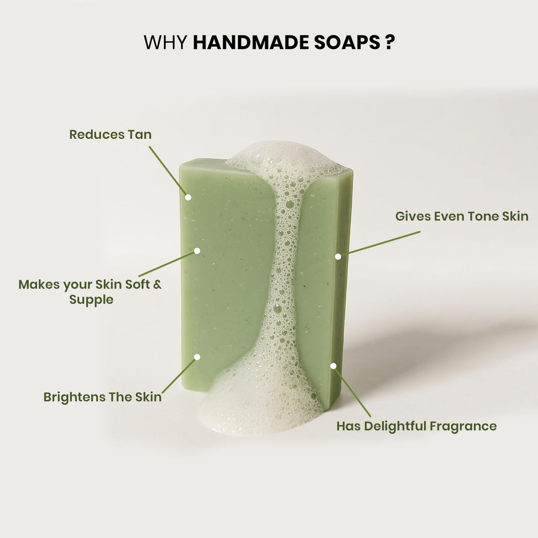 Bath Soap COMBO - Tea Tree & Aloe Vera - Pack of 3 Bathing Soaps PinkWoolf IN