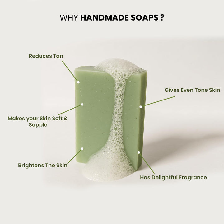 Bath Soap COMBO - Tea Tree & Aloe Vera - Pack of 3 Bathing Soaps PinkWoolf IN