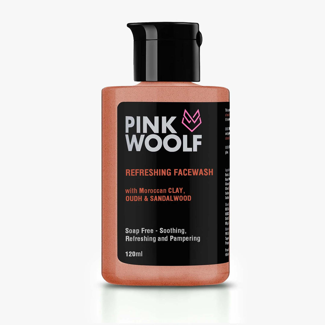 Face Wash (Moroccan Clay, Oudh & Sandalwood) PinkWoolf IN