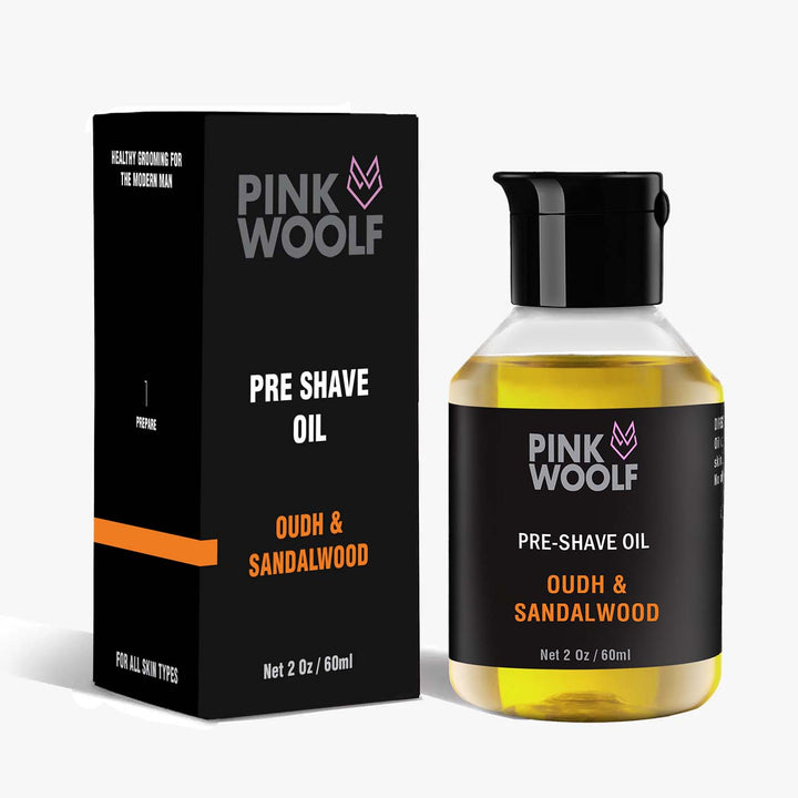 Pre-Shave Oil - OUDH & SANDALWOOD PinkWoolf IN