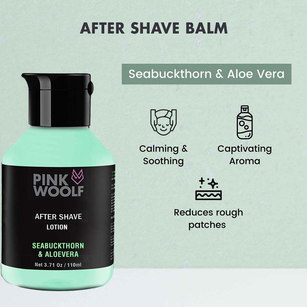 After Shave Lotion- SEABUCKTHORN & ALOE VERA PinkWoolf IN
