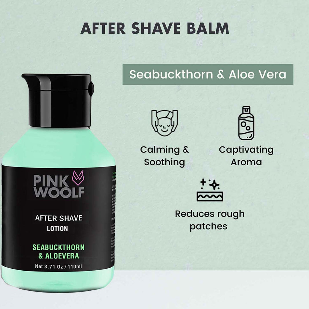 After Shave Lotion- SEABUCKTHORN & ALOE VERA PinkWoolf IN