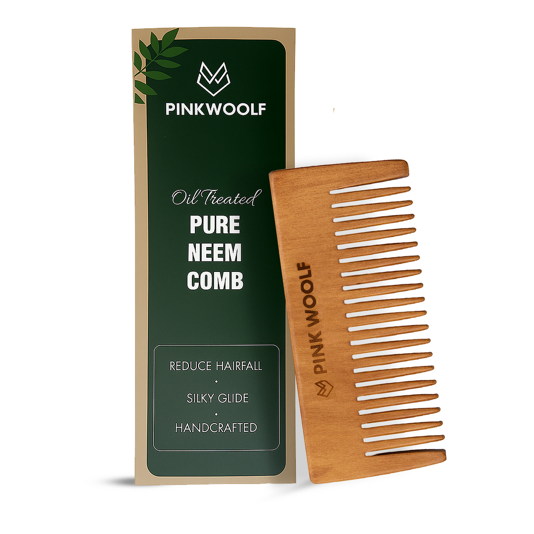 Neem Shampoo Comb PinkWoolf