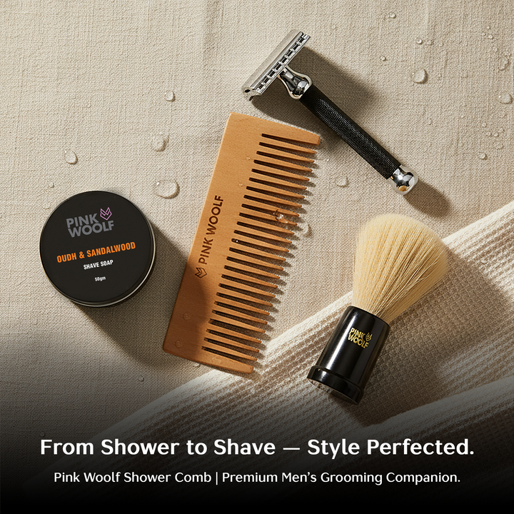 Neem Shampoo Comb PinkWoolf