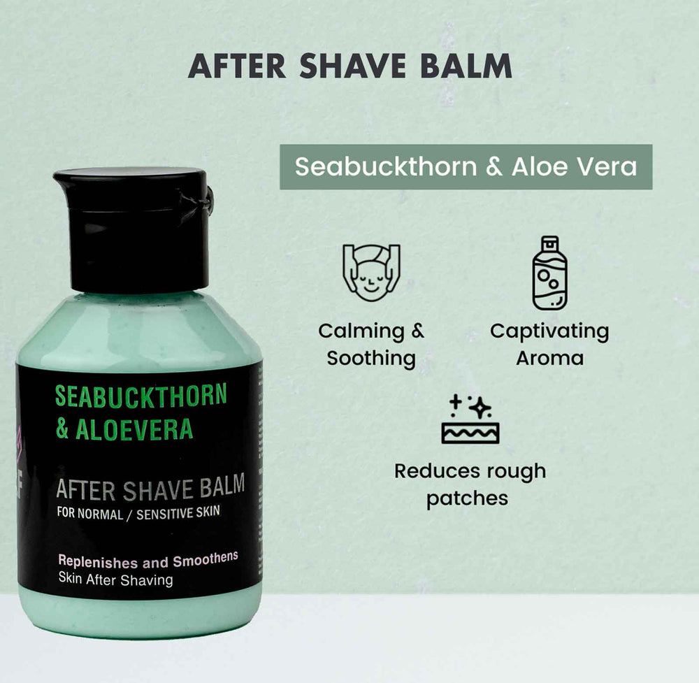 After Shave Balm - SEABUCKTHORN & ALOE VERA - AftershavePinkWoolf