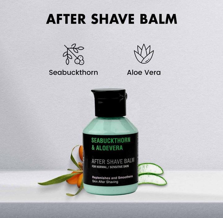 After Shave Balm - SEABUCKTHORN & ALOE VERA - AftershavePinkWoolf