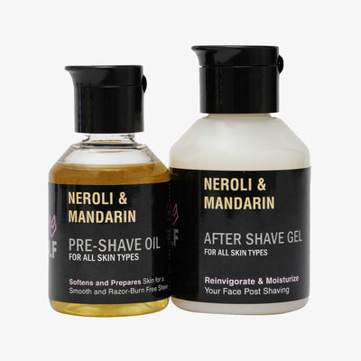 After Shave Gel and Pre Shave Oil - NEROLI & MANDARIN - AftershavePinkWoolf