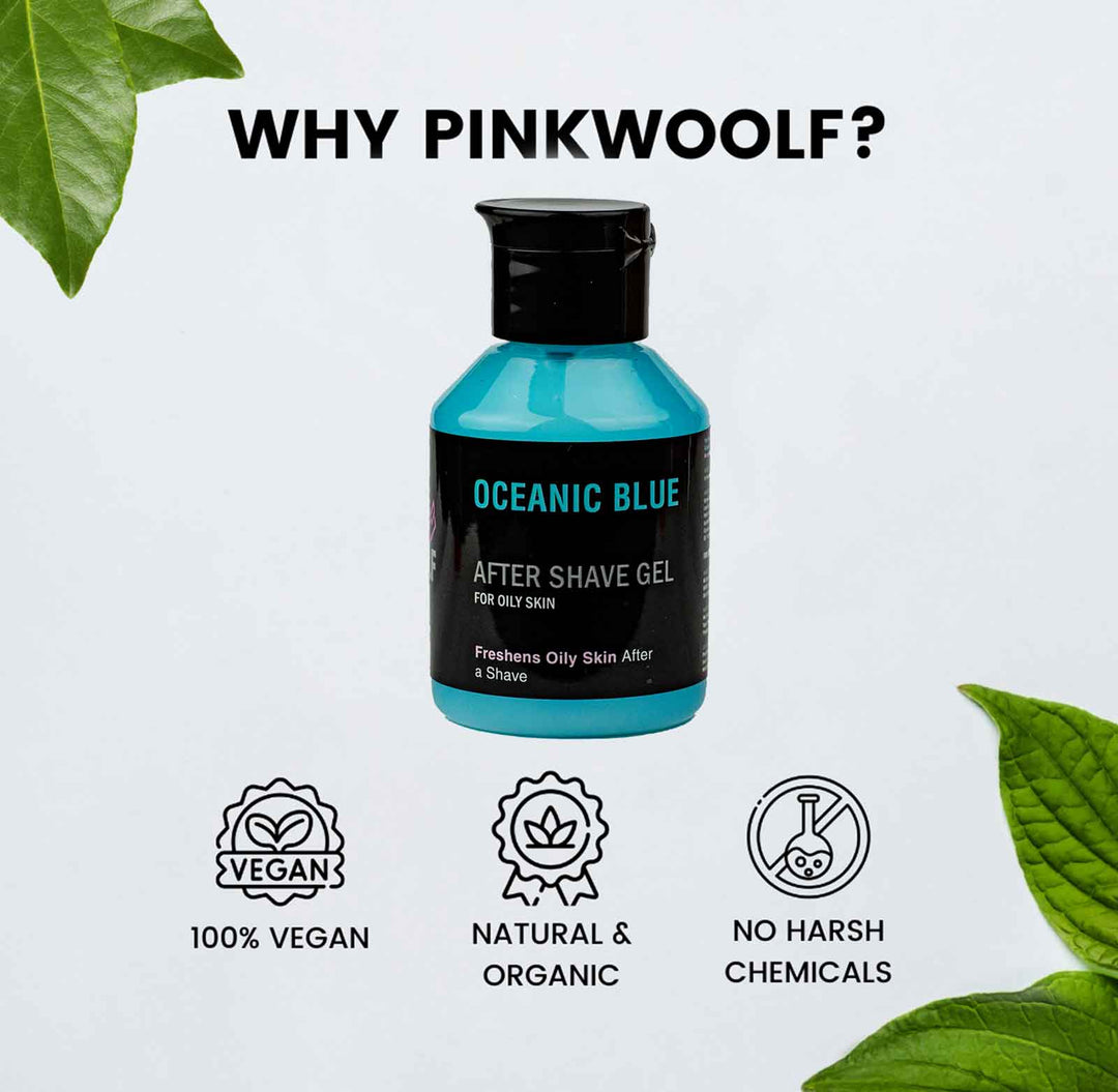 After Shave Gel - OCEANIC BLUE - AftershavePinkWoolf