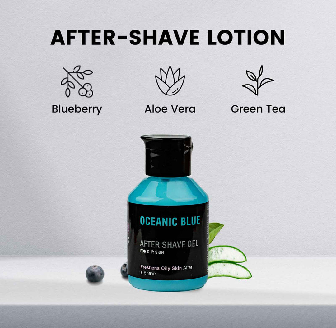 After Shave Gel - OCEANIC BLUE - AftershavePinkWoolf