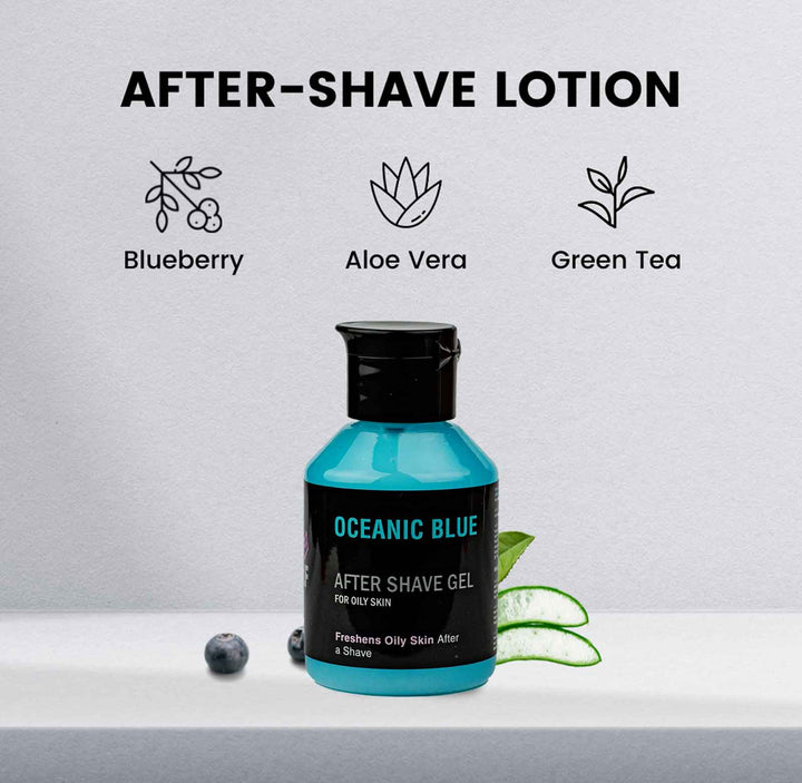 After Shave Gel - OCEANIC BLUE - AftershavePinkWoolf