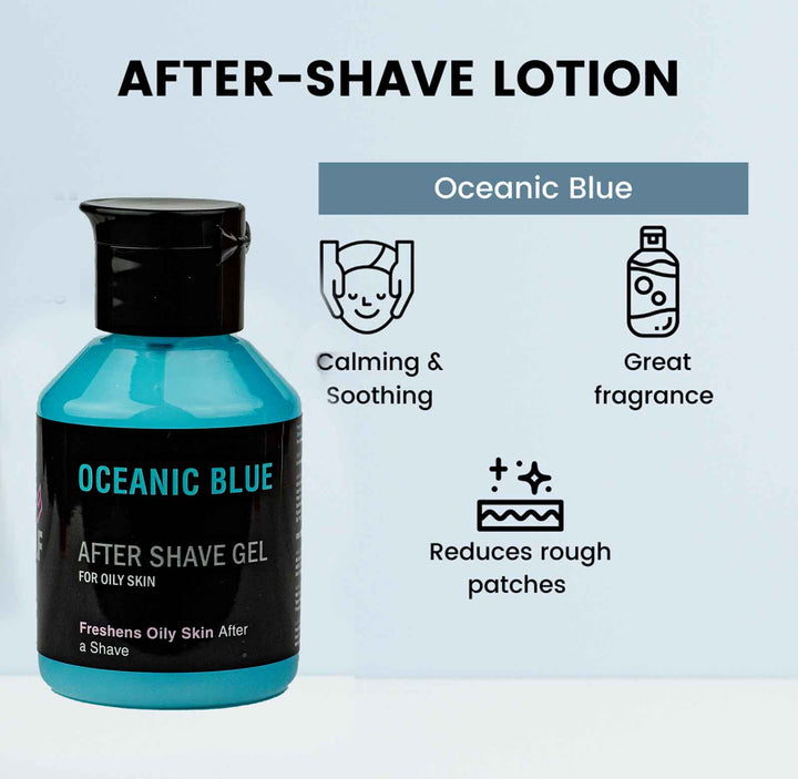 After Shave Gel - OCEANIC BLUE - AftershavePinkWoolf