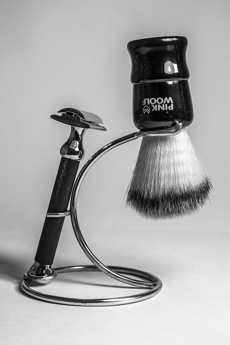 Shaving Brush and Safety Razor Stand
