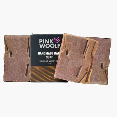 Bath Soap Chocolate & Honey - COMBO Pack of 3 Soap Bars - Bathing SoapsPinkWoolf