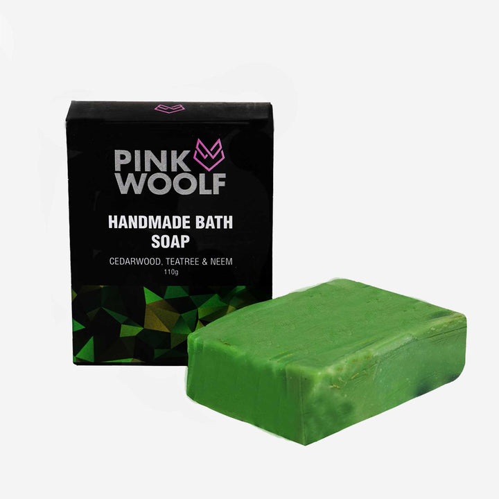 Cedarwood, Teatree, and Neem - Bathing Soap - Bathing SoapsPinkWoolf