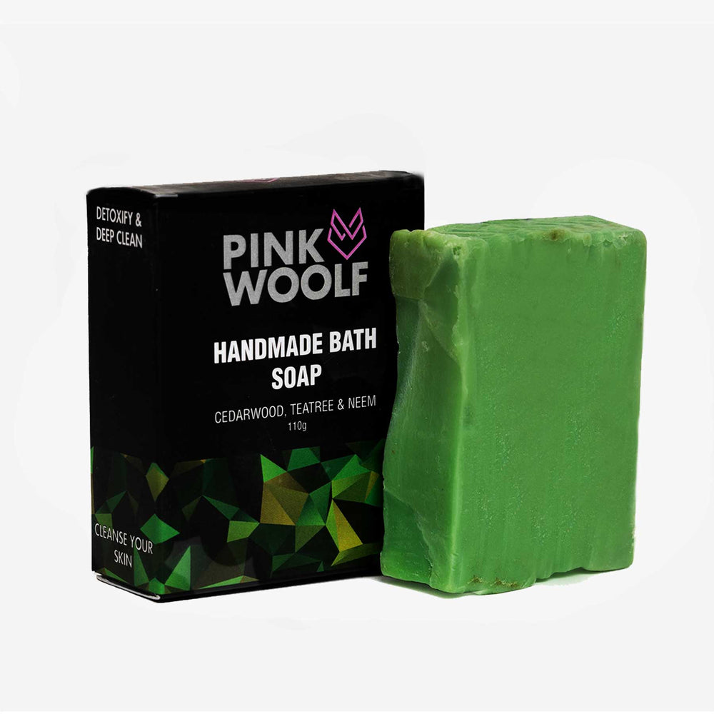 Cedarwood, Teatree, and Neem - Bathing Soap - Bathing SoapsPinkWoolf