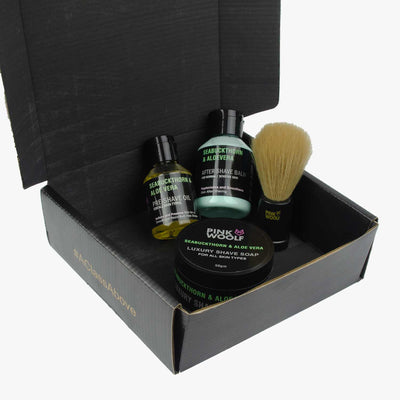 Close Shaving Starter Kit COMBO for Men - Seabuckthorn & Aloe Vera | Pack of 4 - Shaving & GroomingPinkWoolf