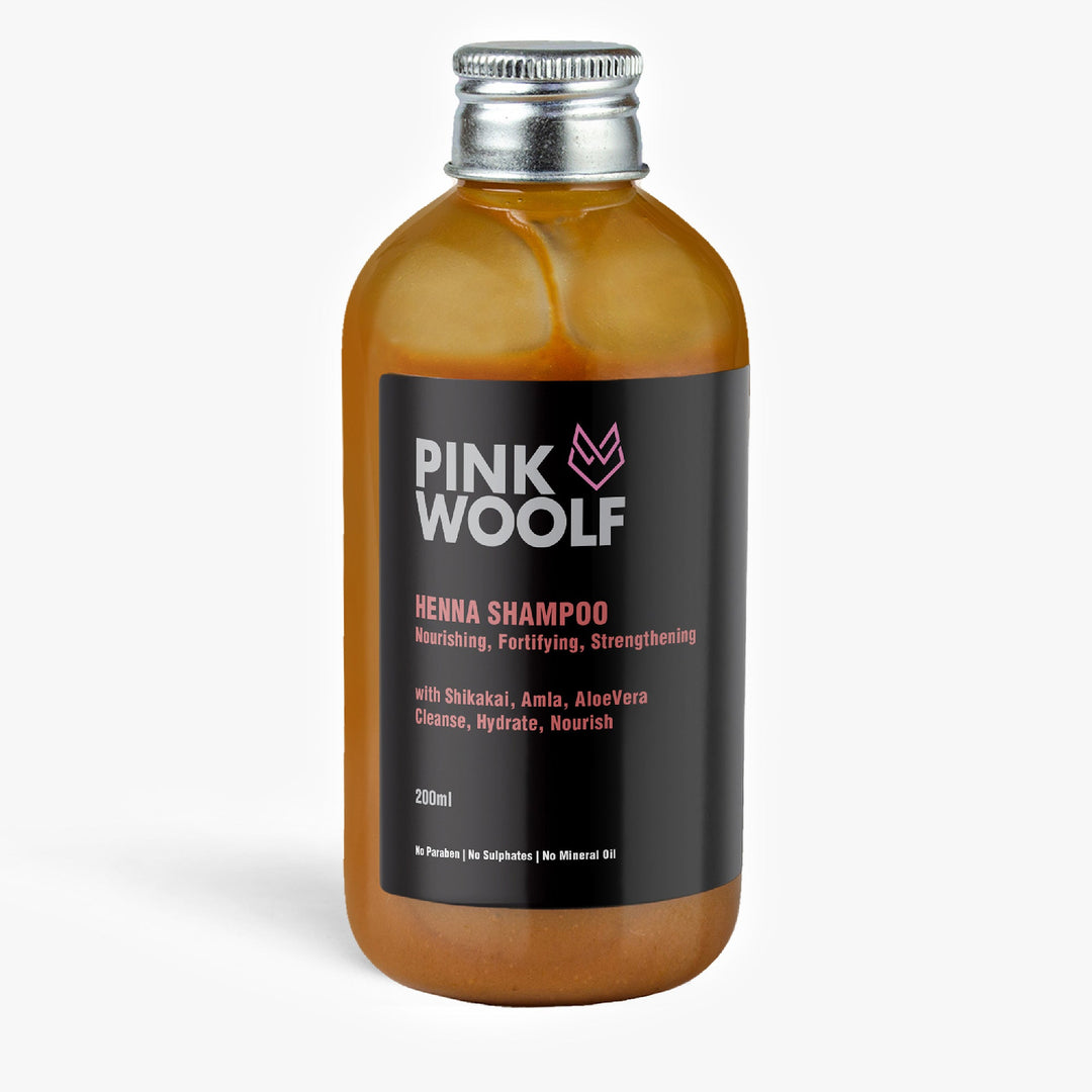 Henna Shampoo Nourishes & Strengthens Hair, Promotes A Healthy Scalp & Hair Growth (DOES NOT COLOR HAIR) - PinkWoolf