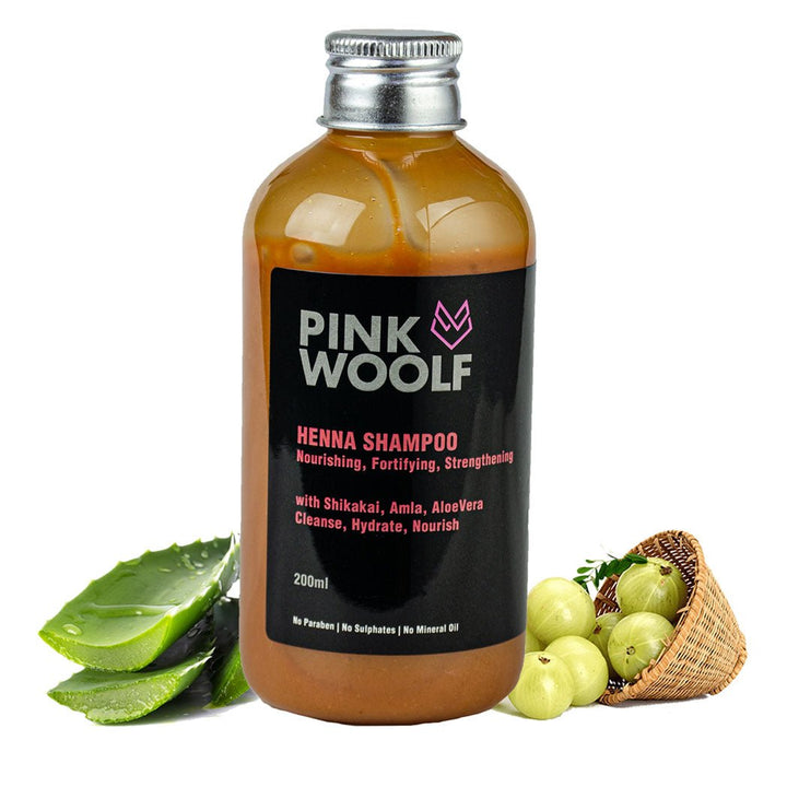 Henna Shampoo Nourishes & Strengthens Hair, Promotes A Healthy Scalp & Hair Growth (DOES NOT COLOR HAIR) - PinkWoolf