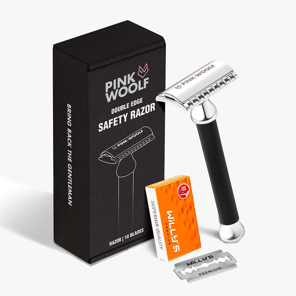 Pink Woolf Safety Razor - Open Comb (OC70) BLACK - Razors & Razor BladesPinkWoolf
