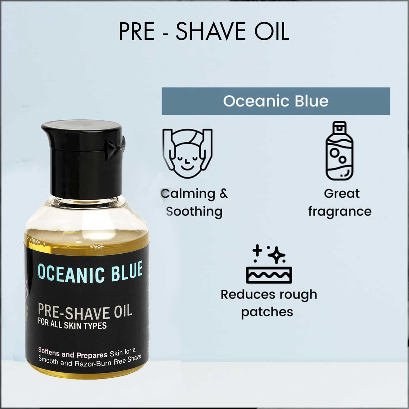 Pre - Shave Oil - OCEANIC BLUE - Pre Shave OilPinkWoolf