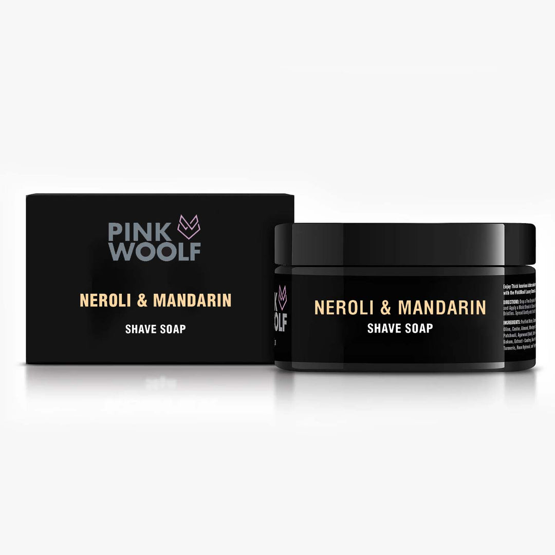 Shaving Soap - NEROLI & MANDARIN PinkWoolf IN
