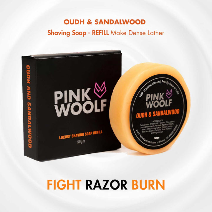 Shaving Soap Refill - OUDH & SANDALWOOD - Shaving SoapsPinkWoolf