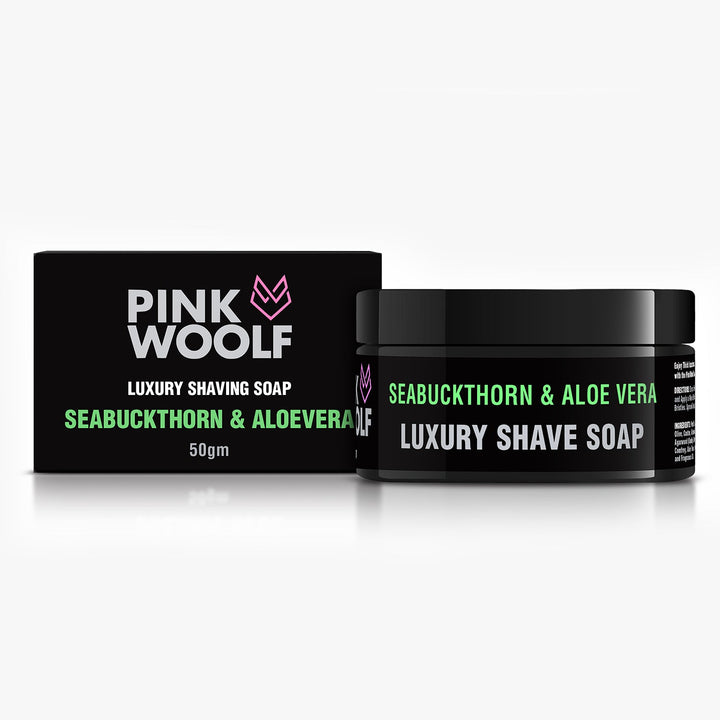 Shaving Soap - SEABUCKTHORN & ALOE VERA - Shaving SoapsPinkWoolf