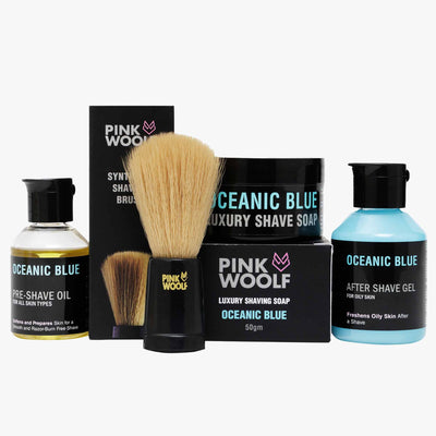 Shaving Starter Kit COMBO for Men | Pack of 4 - Shaving & GroomingPinkWoolf