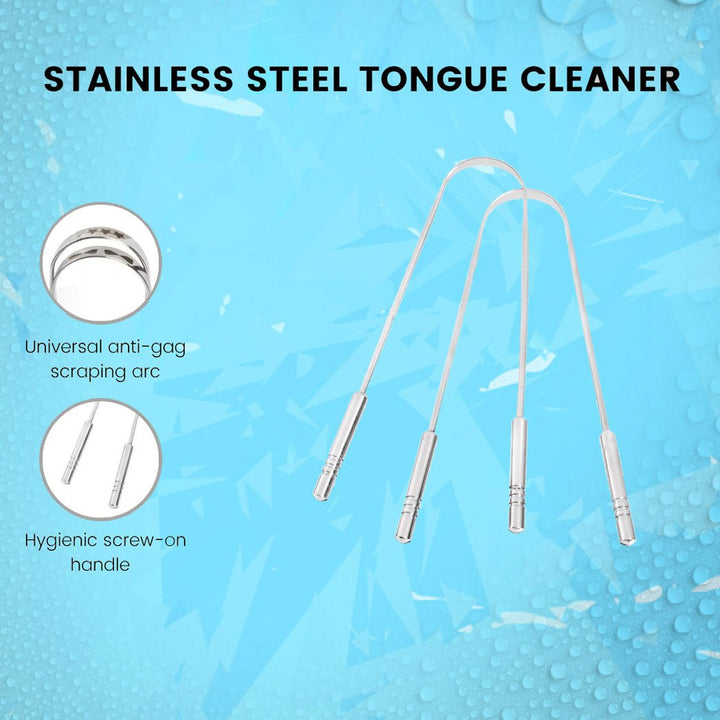 Stainless Steel Tongue Cleaner - PinkWoolf