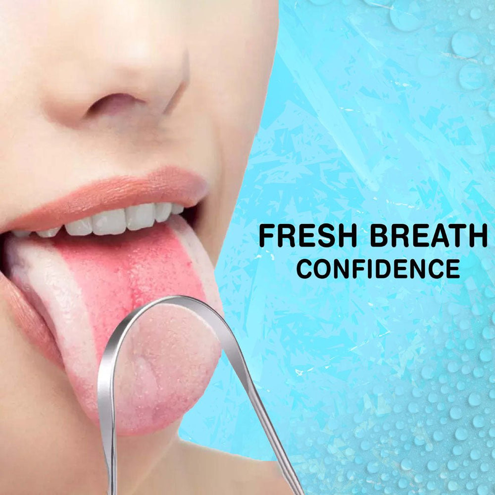 Stainless Steel Tongue Cleaner - PinkWoolf