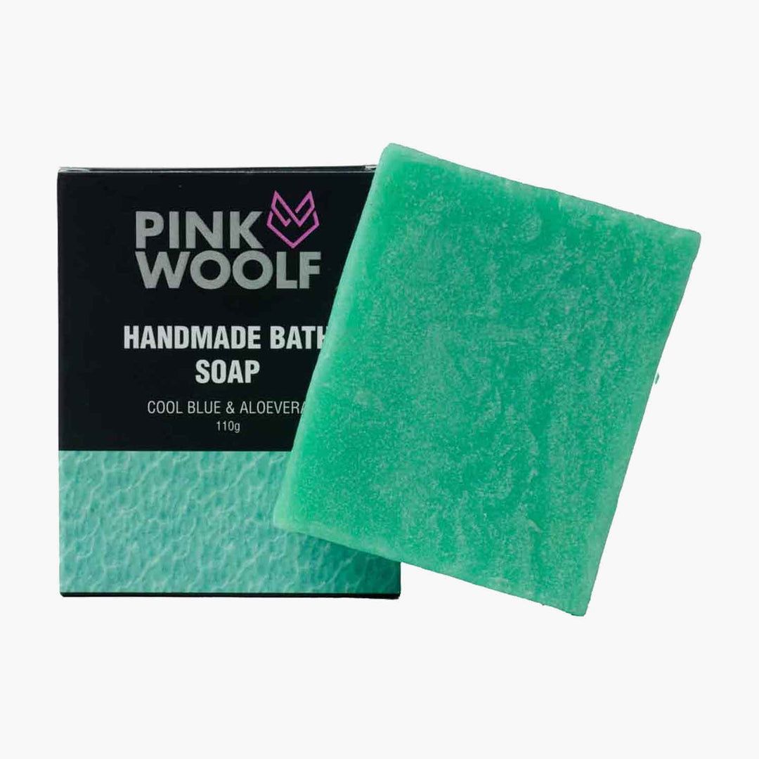 Bath Soap - Cool Blue Aloe Vera - Bathing SoapsPinkWoolf