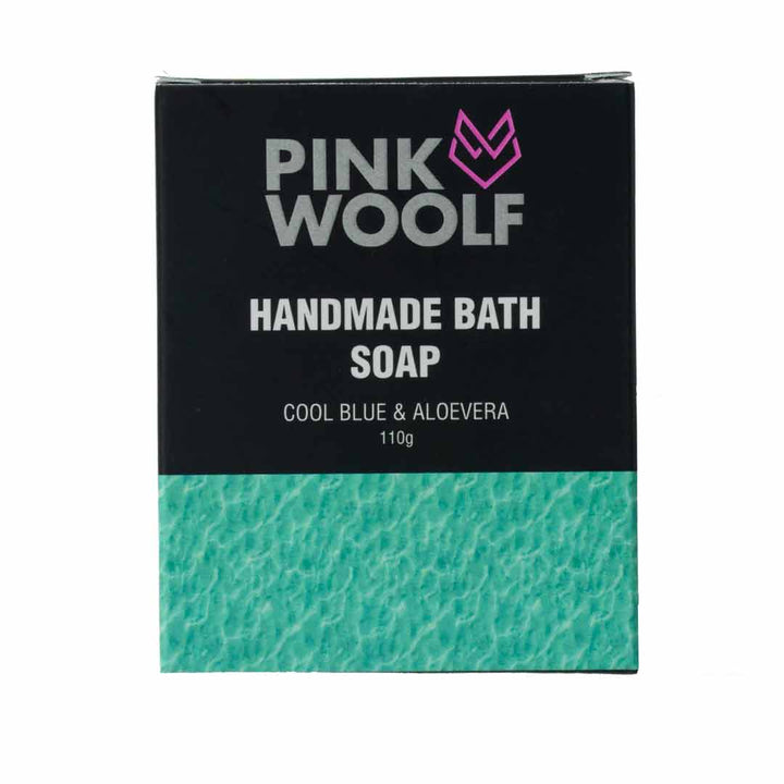 Bath Soap - Cool Blue Aloe Vera - Bathing SoapsPinkWoolf