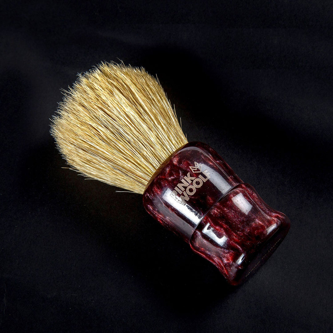 Boar Shaving Brush (Maroon) - Shaving BrushPinkWoolf