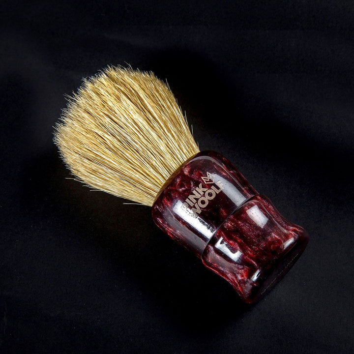 Boar Shaving Brush (Maroon) - Shaving BrushPinkWoolf