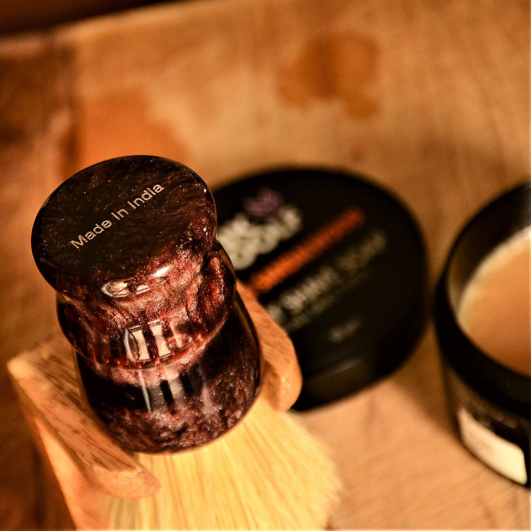 Boar Shaving Brush (Maroon) - Shaving BrushPinkWoolf