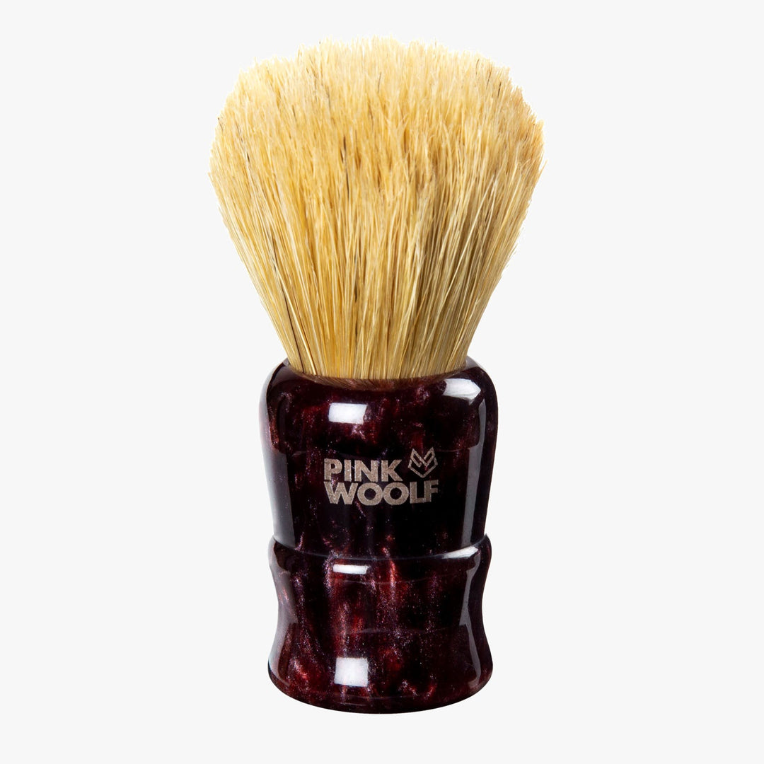 Boar Shaving Brush (Maroon) - Shaving BrushPinkWoolf